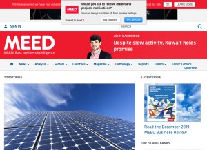 How meed.com looks like on a tablet such as an iPad.