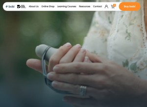 How meetbobi.com looks like on a tablet such as an iPad.