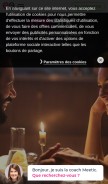 How meetic.com looks like on a mobile device such as an iPhone.