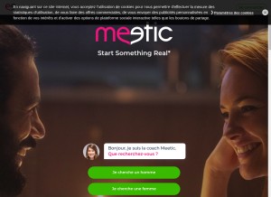 How meetic.com looks like on a tablet such as an iPad.
