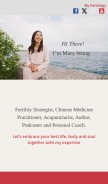 How meetmarywong.com looks like on a mobile device such as an iPhone.