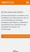 How meetrics.net looks like on a mobile device such as an iPhone.