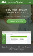How meettheteacher.com looks like on a mobile device such as an iPhone.