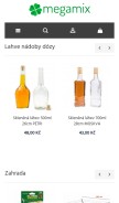 How megamix.shop looks like on a mobile device such as an iPhone.