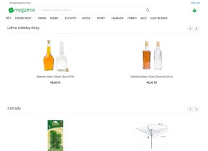 How megamix.shop looks like on a tablet such as an iPad.