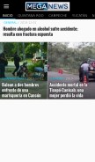 How meganews.mx looks like on a mobile device such as an iPhone.