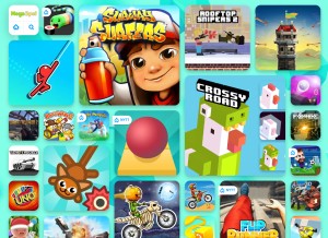 How megaspel.se looks like on a tablet such as an iPad.