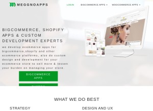 How meggnoapps.com looks like on a tablet such as an iPad.