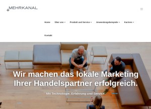 How mehrkanal.com looks like on a tablet such as an iPad.
