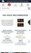 How meilleurduchef.com looks like on a mobile device such as an iPhone.