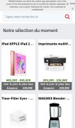 How meilleurvendeur.com looks like on a mobile device such as an iPhone.