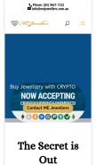 How mejewellers.com.au looks like on a mobile device such as an iPhone.