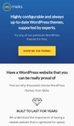 How mekshq.com looks like on a mobile device such as an iPhone.