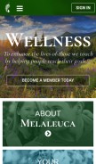 How melaleuca.com looks like on a mobile device such as an iPhone.