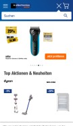 How melectronics.ch looks like on a mobile device such as an iPhone.