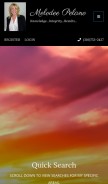 How melodeepelano.com looks like on a mobile device such as an iPhone.