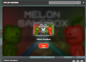 How melon-sandbox.com looks like on a tablet such as an iPad.