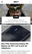 How melty.fr looks like on a mobile device such as an iPhone.
