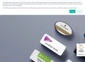 How melubabadges.com looks like on a tablet such as an iPad.