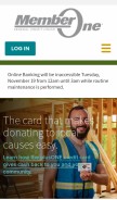 How memberonefcu.com looks like on a mobile device such as an iPhone.
