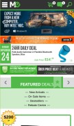 How memoryexpress.com looks like on a mobile device such as an iPhone.