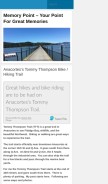 How memorypoint.net looks like on a mobile device such as an iPhone.