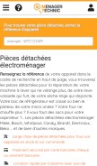 How menager-technic.fr looks like on a mobile device such as an iPhone.