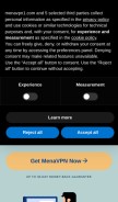 How menavpn1.com looks like on a mobile device such as an iPhone.