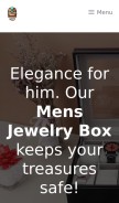 How mensjewelrybox.store looks like on a mobile device such as an iPhone.