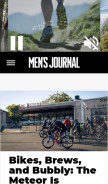 How mensjournal.com looks like on a mobile device such as an iPhone.