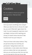 How menstattooideas.net looks like on a mobile device such as an iPhone.
