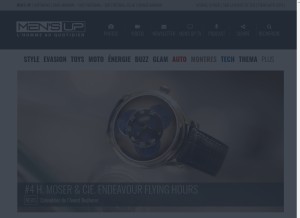 How mensup.fr looks like on a tablet such as an iPad.