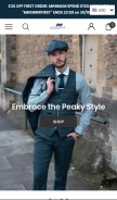 How menswearr.com looks like on a mobile device such as an iPhone.