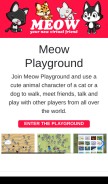 How meowplayground.com looks like on a mobile device such as an iPhone.
