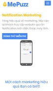 How mepuzz.com looks like on a mobile device such as an iPhone.