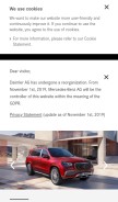 How mercedes-benz.com looks like on a mobile device such as an iPhone.