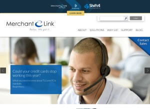 How merchantlink.com looks like on a tablet such as an iPad.