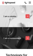 How merchantos.com looks like on a mobile device such as an iPhone.