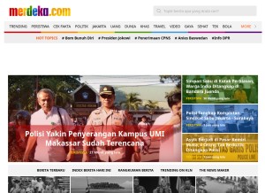How merdeka.com looks like on a tablet such as an iPad.