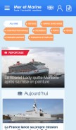 How meretmarine.com looks like on a mobile device such as an iPhone.