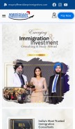 How meridianprimmigrations.com looks like on a mobile device such as an iPhone.