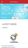 How merit.com looks like on a mobile device such as an iPhone.