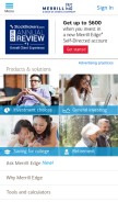 How merrilledge.com looks like on a mobile device such as an iPhone.
