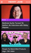 How merryjane.com looks like on a mobile device such as an iPhone.