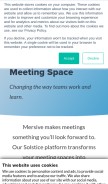 How mersive.com looks like on a mobile device such as an iPhone.