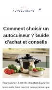 How mes-autocuiseurs.com looks like on a mobile device such as an iPhone.