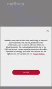How meshare.com looks like on a mobile device such as an iPhone.