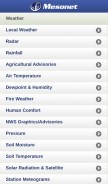 How mesonet.org looks like on a mobile device such as an iPhone.