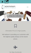 How mesotherapy-solutions.com looks like on a mobile device such as an iPhone.