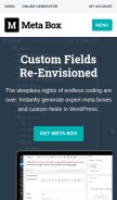 How metabox.io looks like on a mobile device such as an iPhone.